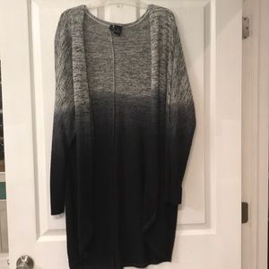 Duster length cardigan